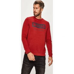 Mustang - Bluza. Czerwone bluzy męskie Mustang, s, z nadrukiem, z bawełny, z okrągłym kołnierzem, bez rękawów, bez kaptura. Za 199,90 zł.