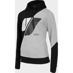 Bluza męska BLM203 - szary melanż. Szare bluzy męskie 4f, m, bez wzorów, z dzianiny, z kapturem, bez rękawów, z kapturem. Za 159,99 zł.