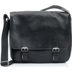 CASPER Skórzana Torba czarna DAAG. Czarne torby na laptopa daag, w paski, ze skóry, eleganckie. W wyprzedaży za 369,00 zł.