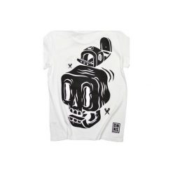 T-SHIRT BIG SKULL. Białe t-shirty męskie Don't need no samurai, s, z nadrukiem, z bawełny, klasyczne, z klasycznym kołnierzykiem. Za 139,00 zł.