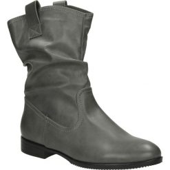 BOTKI SERGIO LEONE 22603. Szare botki damskie marki Sergio Leone, bez obcasa, bez zapięcia. Za 59,99 zł.
