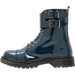 Botki damskie lity: Bronx Botki sznurowane blue