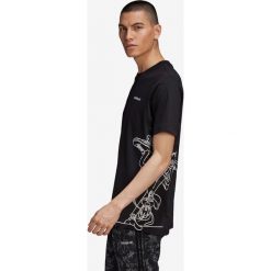 Adidas Originals Goofy Koszulka Czarny. Czarne podkoszulki męskie adidas Originals, l, z nadrukiem, z bawełny, bez kołnierzyka, z krótkim rękawem, krótkie. Za 119,95 zł.