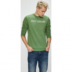 Blend - Bluza. Zielone bluzy męskie Blend, m, z nadrukiem, z bawełny, z okrągłym kołnierzem, bez rękawów, bez kaptura. W wyprzedaży za 69,90 zł.