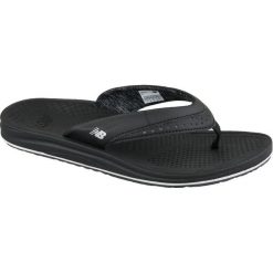Czarne Japonki New Balance W W6086BK. Czarne klapki damskie New Balance, bez wzorów, z tworzywa sztucznego, bez obcasa. W wyprzedaży za 189,00 zł.
