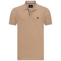 Koszulka polo w kolorze beżowym. Koszulki męskie Denim Culture. W wyprzedaży za 79,95 zł.