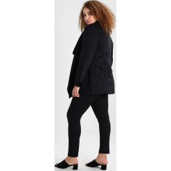 Płaszcze damskie pastelowe: New Look Curves WATERFALL Krótki płaszcz black