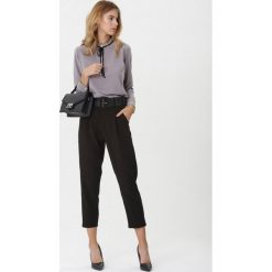 Czarne Spodnie Shirley. Czarne spodnie damskie Born2be, s, bez wzorów, z tkaniny, eleganckie, z podwyższonym stanem, długie. Za 89,99 zł.