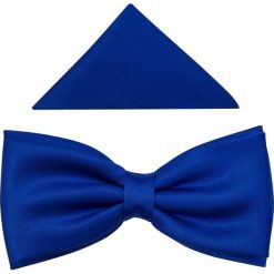 Niebieska/kobaltowa szeroka mucha męska B22. Niebieskie muszki męskie Modini Moda Męska, na co dzień, bez wzorów, z tkaniny, eleganckie. W wyprzedaży za 45,00 zł.