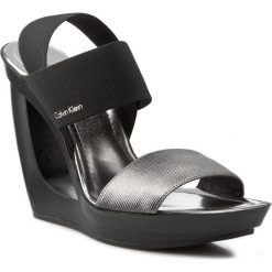 Sandały damskie: Sandały CALVIN KLEIN BLACK LABEL – Yelena N11400 Black/Stee