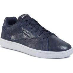 Buty Reebok - Cmplt Cln Lx DV6831 Cobalt Blue. Niebieskie półbuty damskie Reebok, bez wzorów, ze skóry, bez obcasa, na płaskiej podeszwie, bez zapięcia. W wyprzedaży za 199,99 zł.