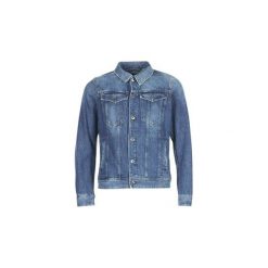 Kurtki jeansowe G-Star Raw 3301 DECONSTRUCTED 3D SLIM. Niebieskie kurtki męskie G-Star RAW, s, bez wzorów, z jeansu, retro, bez kaptura. Za 389,40 zł.