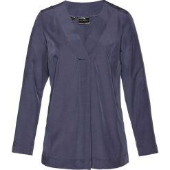 Bluzka Premium bonprix jagodowy. Niebieskie bluzki damskie bonprix, bez wzorów, bez kołnierzyka, bez rękawów. Za 44,99 zł.