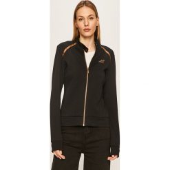 EA7 Emporio Armani - Bluza. Czarne bluzy damskie EA7 Emporio Armani, s, z nadrukiem, z bawełny, bez rękawów, bez kaptura. W wyprzedaży za 439,90 zł.