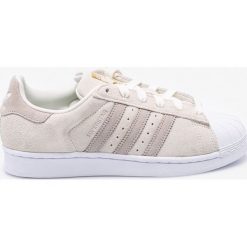 Adidas Originals - Buty Superstar W. Brązowe buty sportowe damskie marki adidas Originals, z bawełny. W wyprzedaży za 319,90 zł.