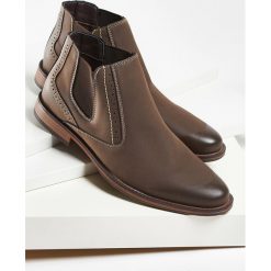 Brązowe Botki High Reward. Brązowe botki męskie Born2be, z materiału. Za 64,99 zł.