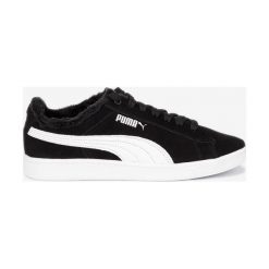 Puma Vikky V2 Fur Tenisówki Czarny. Czarne trampki i tenisówki damskie Puma, bez wzorów, ze skóry, bez zapięcia. Za 274,95 zł.