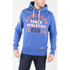 SuperDry Bluza Niebieski. Niebieskie bluzy męskie Superdry, xxl, z nadrukiem, z bawełny, bez kołnierzyka, bez rękawów, bez kaptura. Za 395,95 zł.