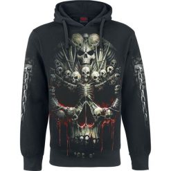 Bejsbolówki męskie: Spiral Death Bones Bluza z kapturem czarny