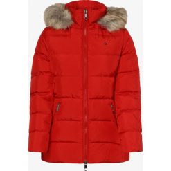 Tommy Hilfiger - Damska kurtka puchowa, czerwony. Czerwone kurtki damskie TOMMY HILFIGER, m, bez wzorów, z puchu, bez kaptura. Za 899,95 zł.