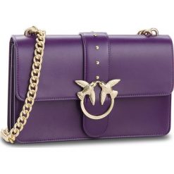 Torebka PINKO - Love Simply 5 Tracolla AI18-19 PLTT 1P216U Y4YM Dark Purpl J09. Fioletowe torebki klasyczne damskie Pinko, ze skóry. Za 1319,00 zł.