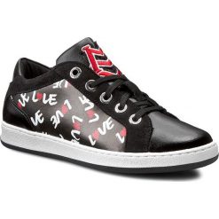 Półbuty LOVE MOSCHINO - JA15013G10ID0000 Nero. Czarne półbuty damskie Love Moschino, bez wzorów, ze skóry ekologicznej, bez obcasa, na płaskiej podeszwie, bez zapięcia. W wyprzedaży za 449,00 zł.