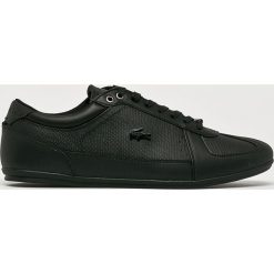 Lacoste - Buty Evara 119 1 Cma. Czarne buty sportowe męskie marki Lacoste, ze skóry, na sznurówki. Za 499,90 zł.