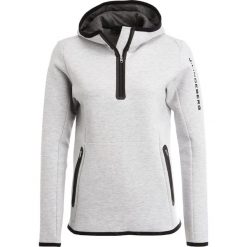 Bluzy polarowe: J.LINDEBERG LOGO HOOD TECH Bluza z polaru stone grey
