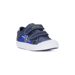 Buty Dziecko Geox B GISLI. Niebieskie trampki dziewczęce marki Geox, bez wzorów, bez zapięcia. Za 154,61 zł.