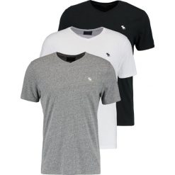 T-shirty męskie: Abercrombie & Fitch VNECK 3 PACK Tshirt basic white/black/grey