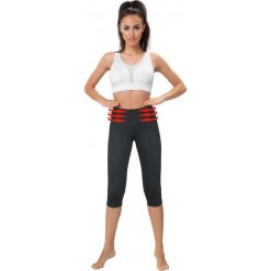 Legginsy sportowe damskie: Gwinner Legginsy BELLY CONTROL Capri Climaline + czarny M