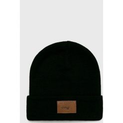 Quiksilver - Czapka. Czarne czapki męskie Quiksilver, na zimę, bez wzorów, z dzianiny. W wyprzedaży za 59,90 zł.