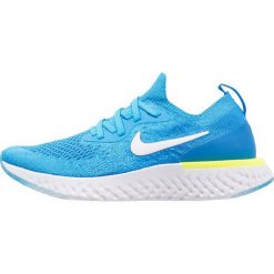 Buty do biegania damskie: Nike Performance EPIC REACT FLYKNIT Obuwie do biegania treningowe blue glow/white/photo blue/volt