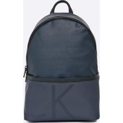 Calvin Klein Jeans - Plecak. Niebieskie plecaki męskie marki Calvin Klein Jeans, z aplikacjami, z bawełny. W wyprzedaży za 499,90 zł.