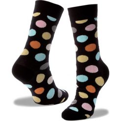 Skarpetki męskie: Skarpety Wysokie Unisex HAPPY SOCKS – BD01-099 Czarny Kolorowy