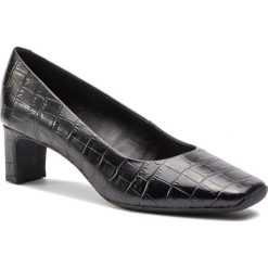 Półbuty GEOX - D Vivyanne M. A D84BAA 0006Y C9999 Black. Czarne czółenka damskie Geox, bez wzorów, ze skóry, bez obcasa, na obcasie. W wyprzedaży za 279,00 zł.
