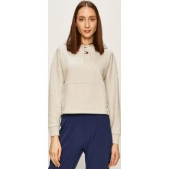 Tommy Sport - Bluza. Szare bluzy sportowe damskie Tommy Sport, s, z aplikacjami, z bawełny, bez rękawów, z kapturem. Za 399,90 zł.