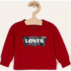 Levi's - Longsleeve dziecięcy 62-98 cm. Białe t-shirty chłopięce Levi's®, z nadrukiem, z bawełny, z długim rękawem. W wyprzedaży za 69,90 zł.