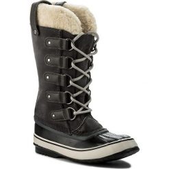 Śniegowce SOREL - Joan Of Arctic Shearling NL2393 Dark Grey/Black 089. Szare buty zimowe damskie Sorel, z gumy. W wyprzedaży za 449,00 zł.