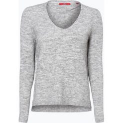S.Oliver Casual - Sweter damski z dodatkiem alpaki, szary. Szare swetry damskie marki s.Oliver Casual, s, z aplikacjami, z materiału, casualowe, bez rękawów, bez kaptura. Za 149,95 zł.