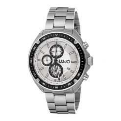 Zegarek "LJW-TLJ1083" w kolorze srebrnym. Szare, analogowe zegarki męskie Liu Jo, Guess, srebrne. W wyprzedaży za 399,95 zł.