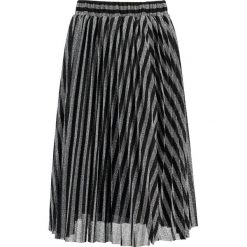 Spódniczki trapezowe: Navy London DONNA Spódnica trapezowa black/silver