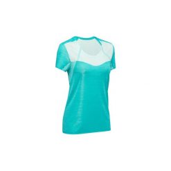 Koszulka turystyczna FH500 HELIUM damska. Niebieskie t-shirty damskie marki QUECHUA, xs, z elastanu. Za 69,99 zł.