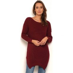 Sweter "Aurelie" w kolorze bordowym. Czerwone swetry damskie Manoukian, s, z wełny. W wyprzedaży za 109,95 zł.