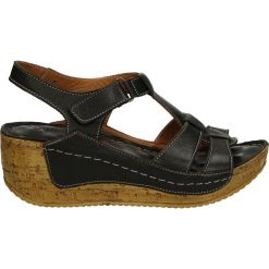 Rzymianki damskie: Sandały - 240126 NERO
