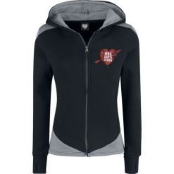 Bluzy damskie: The Walking Dead Mrs. Daryl Dixon Bluza z kapturem rozpinana damska czarny/szary