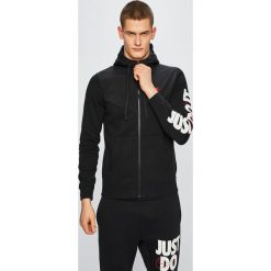 Nike - Bluza. Czarne bluzy męskie Nike, s, z nadrukiem, z bawełny, z kapturem, bez rękawów, z kapturem. Za 319,90 zł.
