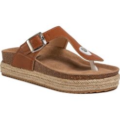 Espadryle XTI - 44113 Camel. Pomarańczowe espadryle damskie Xti, bez wzorów, ze skóry ekologicznej, bez obcasa. W wyprzedaży za 129,00 zł.