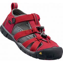 Keen Sandały Seacamp Ii Cnx Jr Racing Red/Gargoyle Us 7 (39 Eu). Czerwone sandały dziewczęce Keen, bez zapięcia. W wyprzedaży za 168,00 zł.