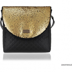 TOREBKA PURO 1492 SEQUINS DARK GOLD. Brązowe torebki klasyczne damskie marki Pakamera, bez wzorów, na ramię, bez dodatków. Za 179,00 zł.